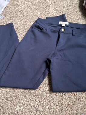 Michael Kors Navy Stretch Chinos